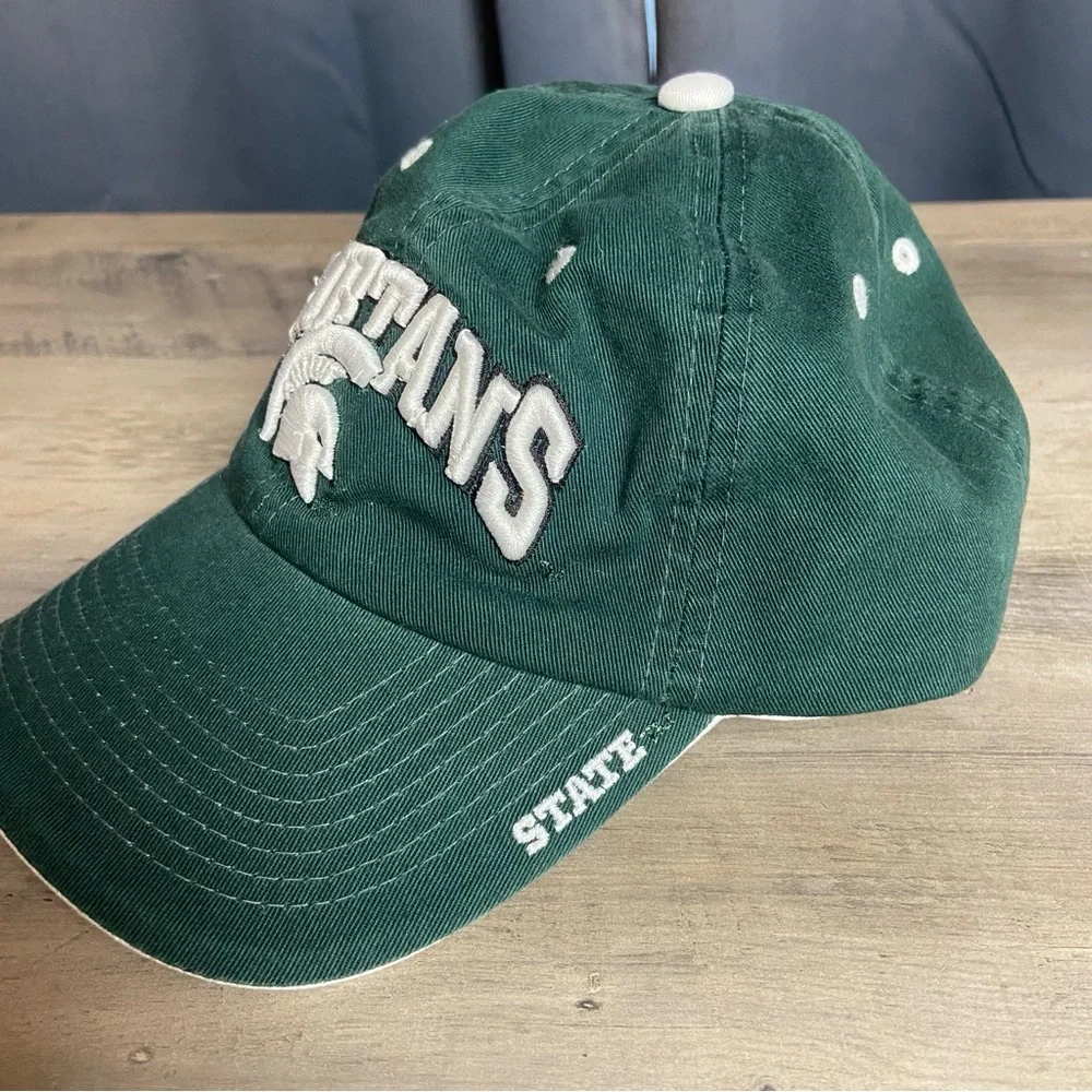 Michigan State Spartans Adjustable Green Hat Cap‎